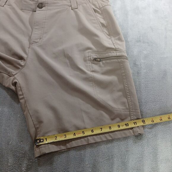 ZeroXposur Travel Series Shorts Mens 38 Beige Khaki Cargo Performance Stretch - Picture 8 of 8